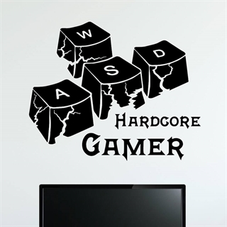 Hardcore Gamer - Wandtattoo