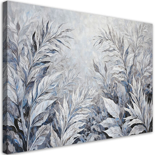 Leinwandbild, Blätter abstrakt botanisch - (60x40)