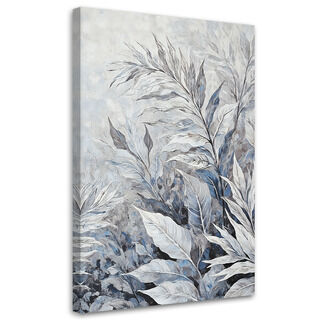 Leinwandbild, Blätter abstrakt botanisch - (80x120)