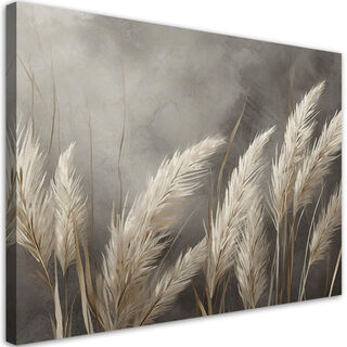 Leinwandbild, Gras, Natur, Botanik - (60x40)