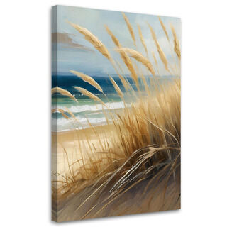 Leinwandbild, Strand, Meeresdünen, Natur - (40x60)