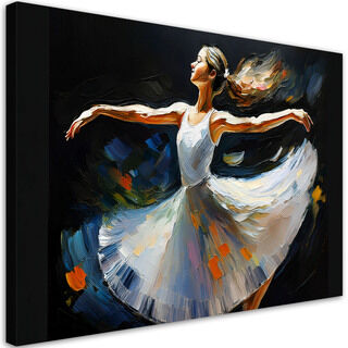 Leinwandbild, Ballerina-Frauentanz - (90x60)