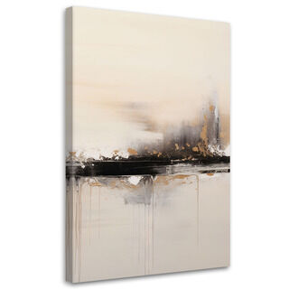 Leinwandbild, Beige Abstraktion - (40x60)