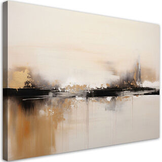 Leinwandbild, Beige Abstraktion - (100x70)