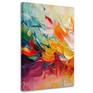 Leinwandbild, Bunte moderne Abstraktion - (40x60)