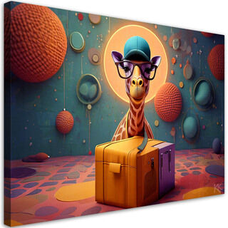 Leinwandbild, Abstrakte Giraffe