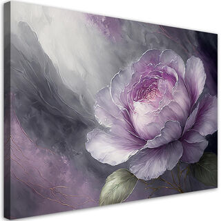 Leinwandbild, Abstrakte Pfingstrosenblume