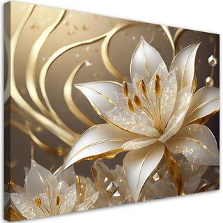 Leinwandbild, Glamour-Blume