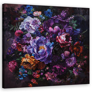 Leinwandbild, Blumenstrauß - (60x60)