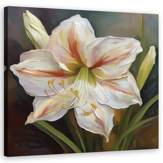 Leinwandbild, Blumenlilien-Pflanzenstoffe