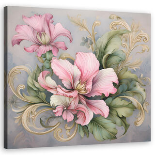 Leinwandbild, Shabby-Chic-Blume