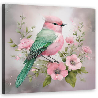 Leinwandbild, Tiere Shabby Chic Vogel