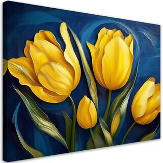 Leinwandbild, Tulpen, Natur, Blumen