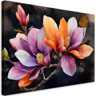 Leinwandbild, Magnolien-Natur