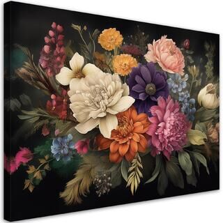 Leinwandbild, Blumenstrauß Natur