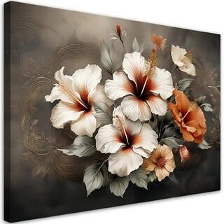 Leinwandbild, 3D abstrakte Blume
