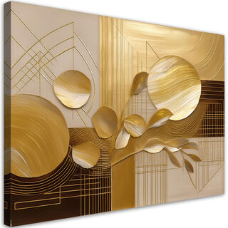 Leinwandbild, Gold-Glamour-Abstraktion