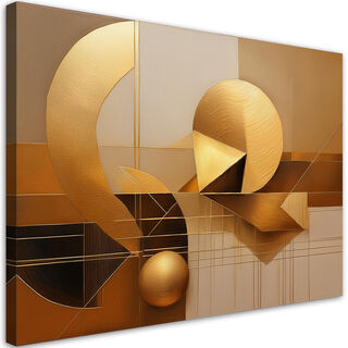 Leinwandbild, Geometrische Abstraktion 3D
