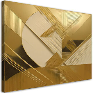 Leinwandbild, Gold-Glamour-Abstraktion