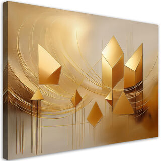 Leinwandbild, Gold-Glamour-Abstraktion