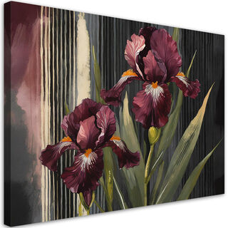 Leinwandbild, Blumen Rote Botanik