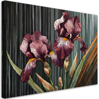 Leinwandbild, Blumen-Abstraktion - (90x60)