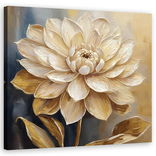 Leinwandbild, Beige, Natur, Blume