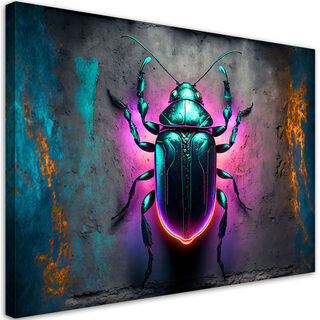 Leinwandbild, Neoninsektentiere