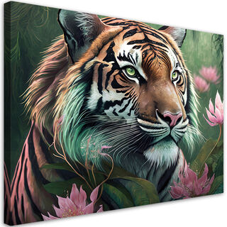 Leinwandbild, Tiger Tropische Tiere