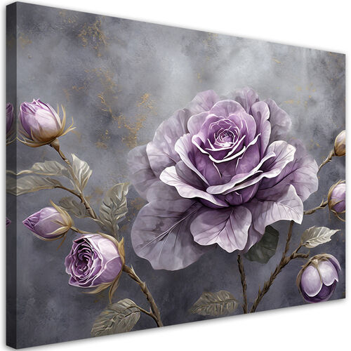 Leinwandbild, Rosenblüten-Natur-Botanik