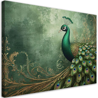 Leinwandbild, Pfauentiere Vogel