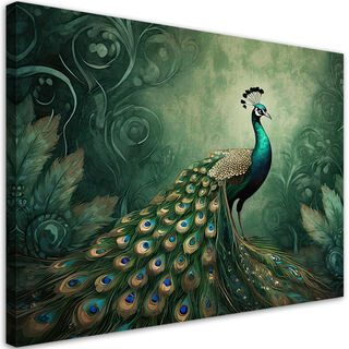 Leinwandbild, Vogeltiere Pfau