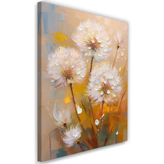 Leinwandbild, Gebläseblumen farbige Pflanzen