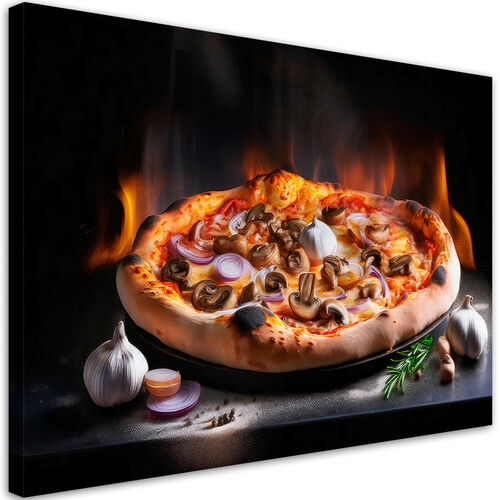 Leinwandbild, Pizza-Food-Küchenrestaurant