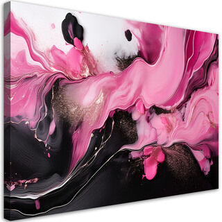 Leinwandbild, Rosa Abstraktionsloft