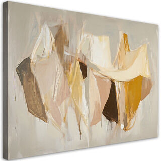 Leinwandbild Beige moderne Abstraktion
