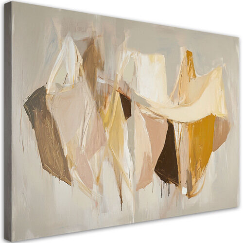 Leinwandbild Beige moderne Abstraktion