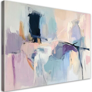 Leinwandbild Pastell zarte Abstraktion