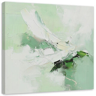 Leinwandbild Abstraktes Pastell-Mintgrün