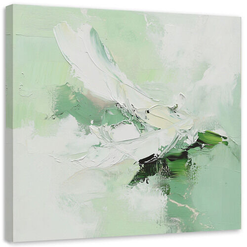 Leinwandbild Abstraktes Pastell-Mintgrün