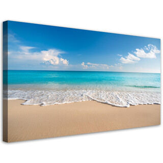 Leinwandbild Blaue Strandmeerlandschaft