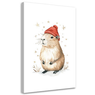 Leinwandbild Capybara-Tiere