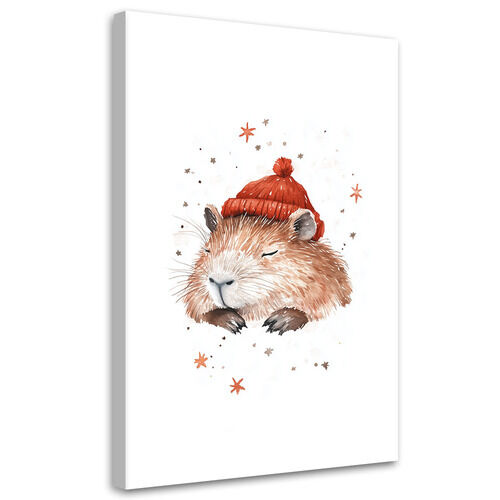 Leinwandbild für Kinderzimmer Schlafender Capybara