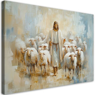 Leinwandbild, Jesus, der gute Hirte