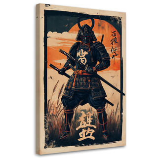 Leinwandbild, Japanischer Samurai