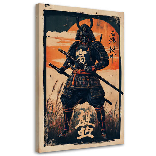 Leinwandbild, Japanischer Samurai