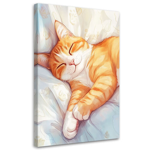 Leinwandbild, Katze Tier Abstraktion