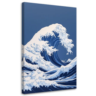 Leinwandbild, Große Welle in Kanagawa