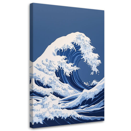 Leinwandbild, Große Welle in Kanagawa