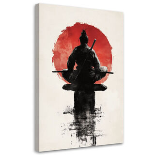 Leinwandbild, Japanischer Samurai-Krieger
